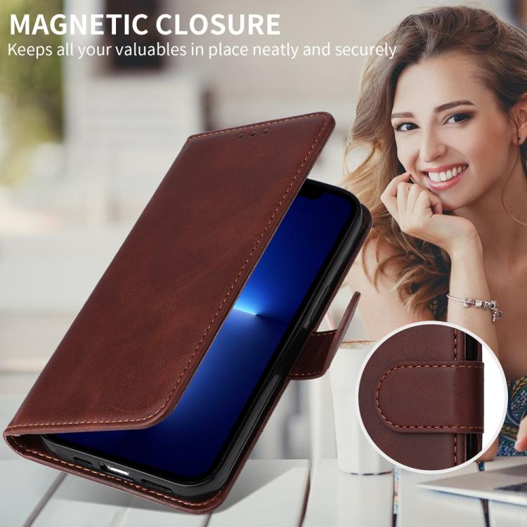 Custodia per telefono in pelle a conchiglia con struttura in vitello classico, For Honor 300 Pro, For Honor 300, For Honor X9c / Magic7 Lite, For Honor Magic7 Pro