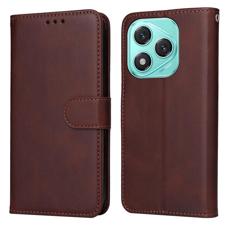 Custodia per telefono in pelle a conchiglia con struttura in vitello classico, For Honor 400 Lite Global, For Honor 400 Global 156.5mm, For Honor X8c 4G, For Honor 300 Ultra