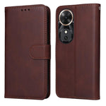 Custodia per telefono in pelle a conchiglia con struttura in vitello classico, For Honor X5c Plus, For Honor X70 5G, For Honor X6b 4G / X6c 4G / X5b / X5b Plus, For Honor Play 60