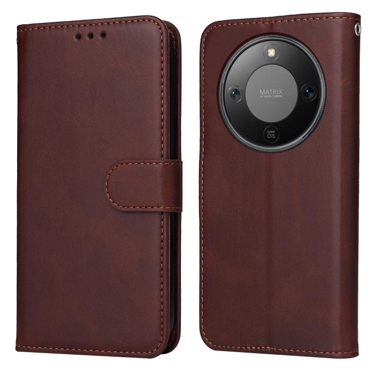 Custodia per telefono in pelle a conchiglia con struttura in vitello classico, For Honor X5c Plus, For Honor X70 5G, For Honor X6b 4G / X6c 4G / X5b / X5b Plus, For Honor Play 60