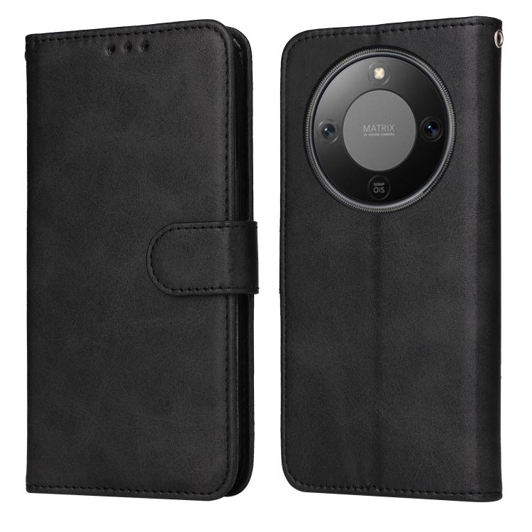 Custodia per telefono in pelle a conchiglia con struttura in vitello classico, For Honor X5c Plus, For Honor X70 5G, For Honor X6b 4G / X6c 4G / X5b / X5b Plus, For Honor Play 60