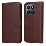 Custodia per telefono in pelle a conchiglia con struttura in vitello classico, For Honor Magic8, For Honor 400 Smart 5G / X7d 4G / Play 10T 5G, For Honor Play10 4G, For Honor Play 70 Plus