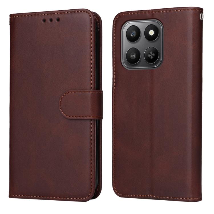 Custodia per telefono in pelle a conchiglia con struttura in vitello classico, For Honor Magic8, For Honor 400 Smart 5G / X7d 4G / Play 10T 5G, For Honor Play10 4G, For Honor Play 70 Plus
