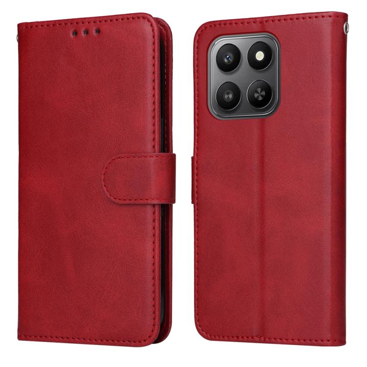 Custodia per telefono in pelle a conchiglia con struttura in vitello classico, For Honor Magic8, For Honor 400 Smart 5G / X7d 4G / Play 10T 5G, For Honor Play10 4G, For Honor Play 70 Plus