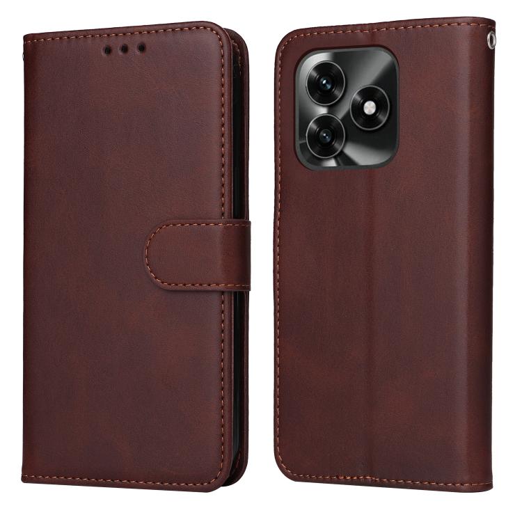 Custodia per telefono in pelle a conchiglia con struttura in vitello classico, For Honor X5c Plus, For Honor X70 5G, For Honor X6b 4G / X6c 4G / X5b / X5b Plus, For Honor Play 60