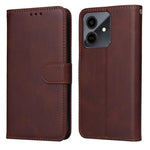 Custodia per telefono in pelle a conchiglia con struttura in vitello classico, For Honor Magic8, For Honor 400 Smart 5G / X7d 4G / Play 10T 5G, For Honor Play10 4G, For Honor Play 70 Plus