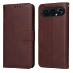 Custodia per telefono in pelle a conchiglia con struttura in vitello classico, For Honor X6d 5G / Play 60A 5G, For Honor X8d 4G, For Honor 500 / 500 Pro Global 155.8mm, For Honor Magic8 Pro