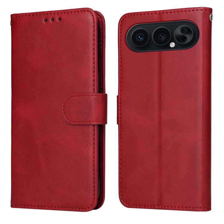 Custodia per telefono in pelle a conchiglia con struttura in vitello classico, For Honor X6d 5G / Play 60A 5G, For Honor X8d 4G, For Honor 500 / 500 Pro Global 155.8mm, For Honor Magic8 Pro
