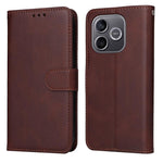 Custodia per telefono in pelle a conchiglia con struttura in vitello classico, For Honor 600 Smart 5G, For Honor Play 80 Plus 5G, For Honor 600 Global / 600 Pro Global, For Honor 600 Lite Global