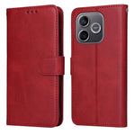 Custodia per telefono in pelle a conchiglia con struttura in vitello classico, For Honor 600 Smart 5G, For Honor Play 80 Plus 5G, For Honor 600 Global / 600 Pro Global, For Honor 600 Lite Global