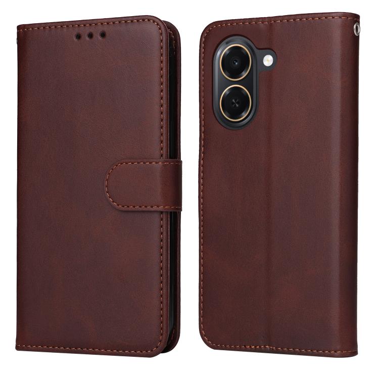 Custodia per telefono in pelle a conchiglia con struttura in vitello classico, For Honor 600 Smart 5G, For Honor Play 80 Plus 5G, For Honor 600 Global / 600 Pro Global, For Honor 600 Lite Global