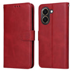 Custodia per telefono in pelle a conchiglia con struttura in vitello classico, For Honor 600 Smart 5G, For Honor Play 80 Plus 5G, For Honor 600 Global / 600 Pro Global, For Honor 600 Lite Global