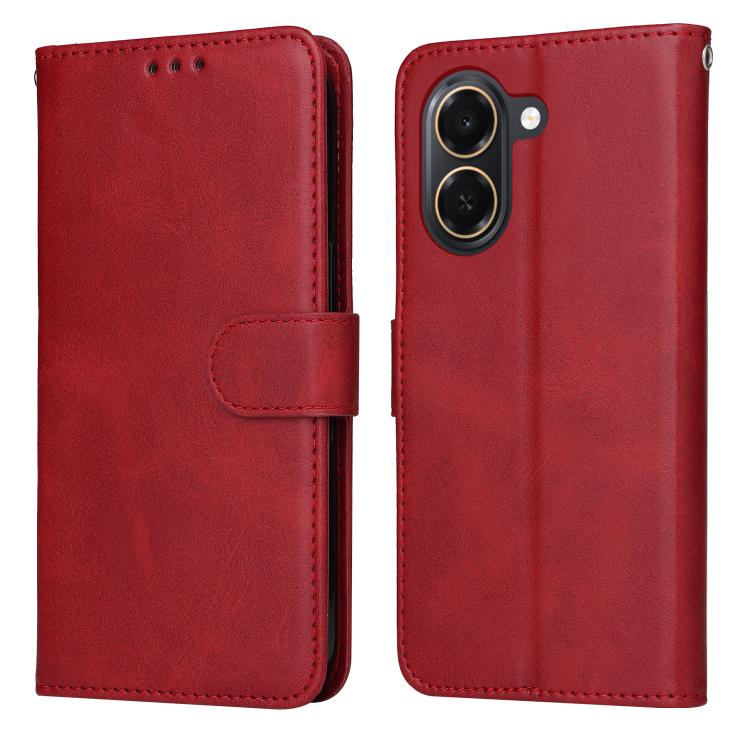 Custodia per telefono in pelle a conchiglia con struttura in vitello classico, For Honor 600 Smart 5G, For Honor Play 80 Plus 5G, For Honor 600 Global / 600 Pro Global, For Honor 600 Lite Global