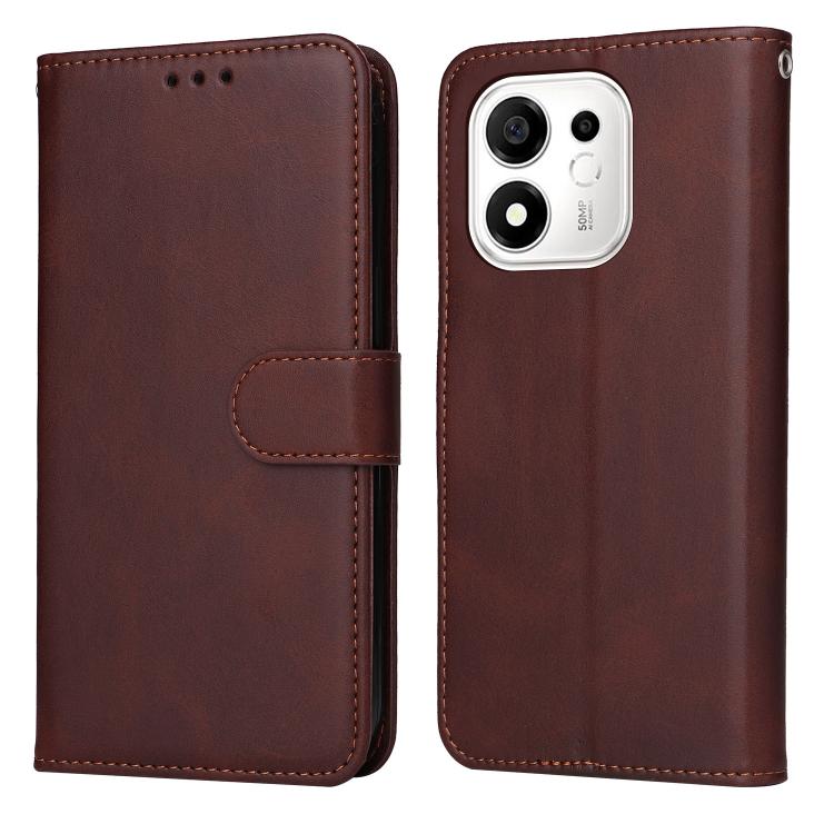 Custodia per telefono in pelle a conchiglia con struttura in vitello classico, For Honor 600 Smart 5G, For Honor Play 80 Plus 5G, For Honor 600 Global / 600 Pro Global, For Honor 600 Lite Global