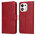 Custodia per telefono in pelle a conchiglia con struttura in vitello classico, For Honor 600 Smart 5G, For Honor Play 80 Plus 5G, For Honor 600 Global / 600 Pro Global, For Honor 600 Lite Global