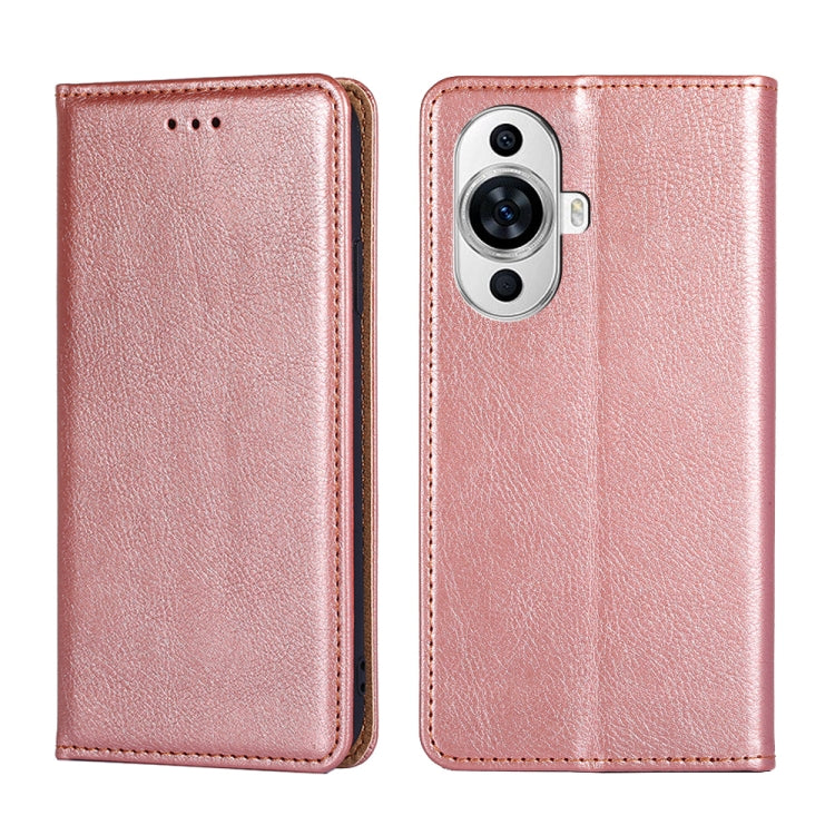 Custodia per telefono in pelle magnetica tinta unita lucida olio, For Huawei nova 11 4G, For Huawei Enjoy 60X, For Huawei Enjoy 60 Pro / nova 11i, For Huawei nova 11 Pro 4G / 11 Ultra 4G