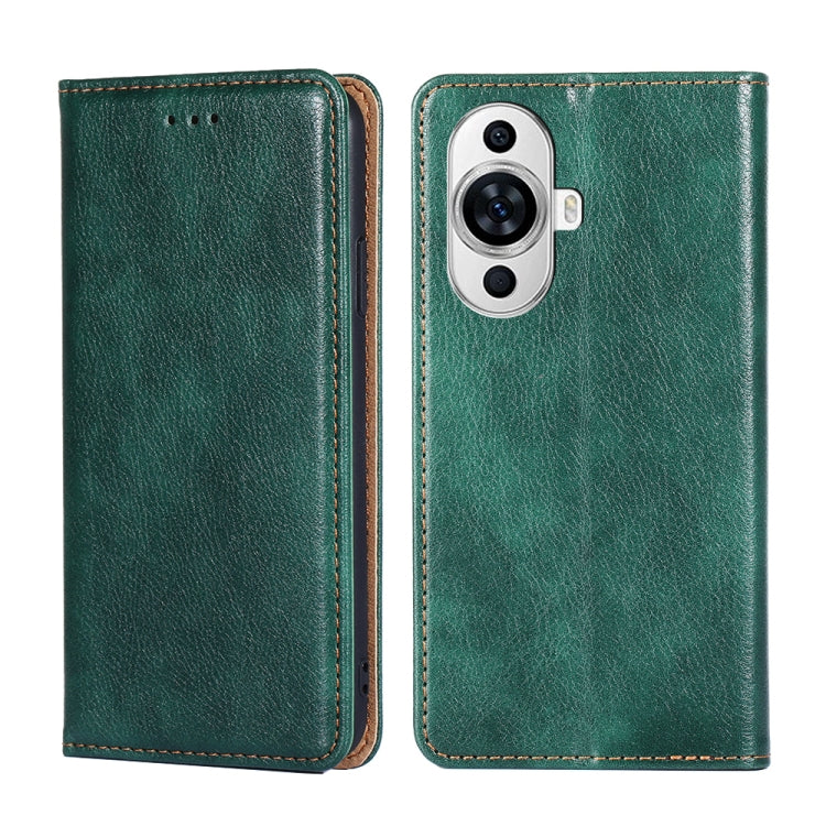 Custodia per telefono in pelle magnetica tinta unita lucida olio, For Huawei nova 11 4G, For Huawei Enjoy 60X, For Huawei Enjoy 60 Pro / nova 11i, For Huawei nova 11 Pro 4G / 11 Ultra 4G