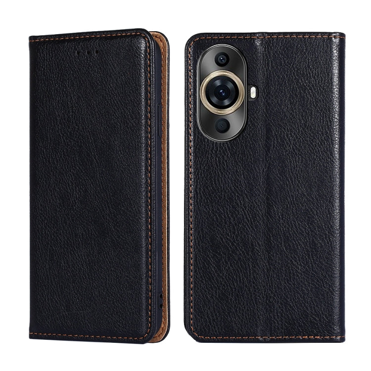 Custodia per telefono in pelle magnetica tinta unita lucida olio, For Huawei nova 11 4G, For Huawei Enjoy 60X, For Huawei Enjoy 60 Pro / nova 11i, For Huawei nova 11 Pro 4G / 11 Ultra 4G