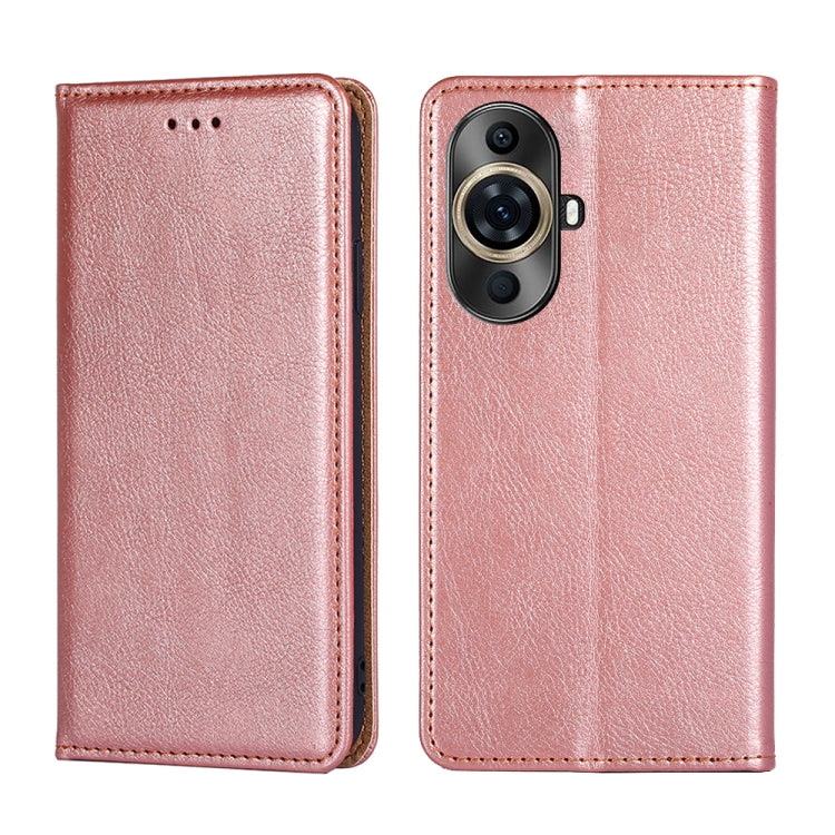 Custodia per telefono in pelle magnetica tinta unita lucida olio, For Huawei nova 11 4G, For Huawei Enjoy 60X, For Huawei Enjoy 60 Pro / nova 11i, For Huawei nova 11 Pro 4G / 11 Ultra 4G