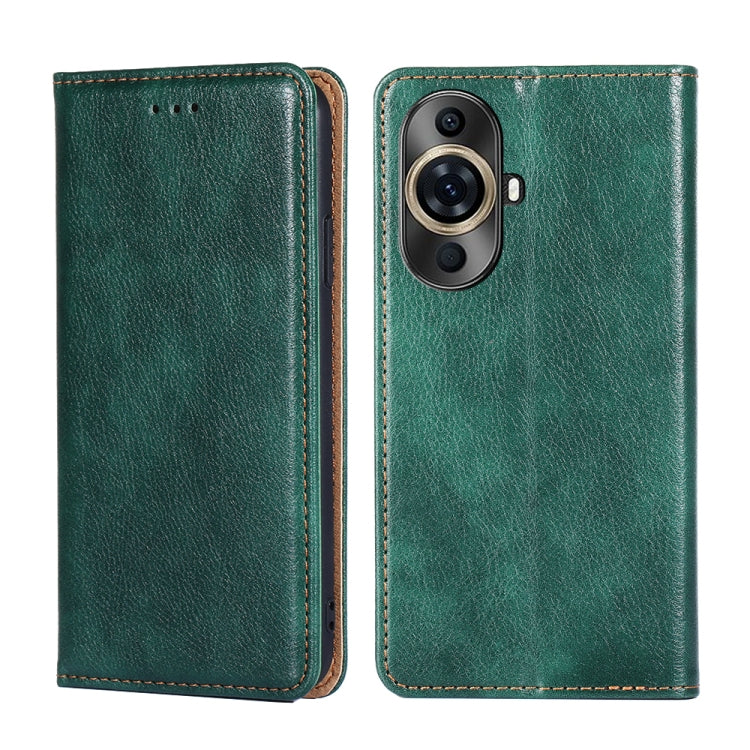 Custodia per telefono in pelle magnetica tinta unita lucida olio, For Huawei nova 11 4G, For Huawei Enjoy 60X, For Huawei Enjoy 60 Pro / nova 11i, For Huawei nova 11 Pro 4G / 11 Ultra 4G