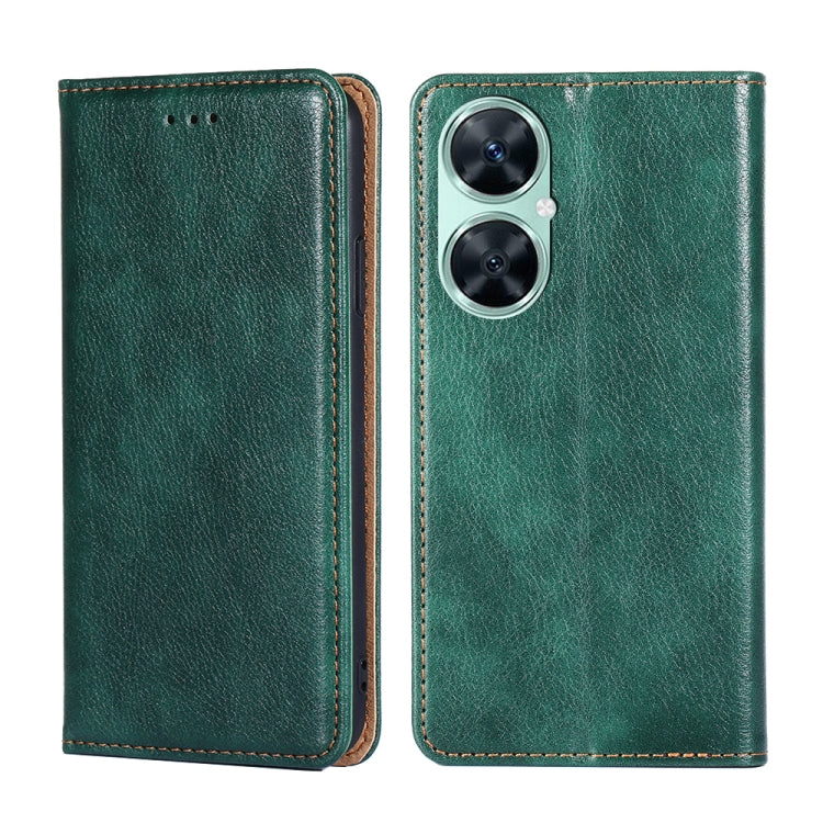 Custodia per telefono in pelle magnetica tinta unita lucida olio, For Huawei nova 11 4G, For Huawei Enjoy 60X, For Huawei Enjoy 60 Pro / nova 11i, For Huawei nova 11 Pro 4G / 11 Ultra 4G