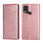 Custodia per telefono in pelle magnetica tinta unita lucida olio, For Nokia C12, For Nokia G42 5G, For Nokia C22, For Nokia C32