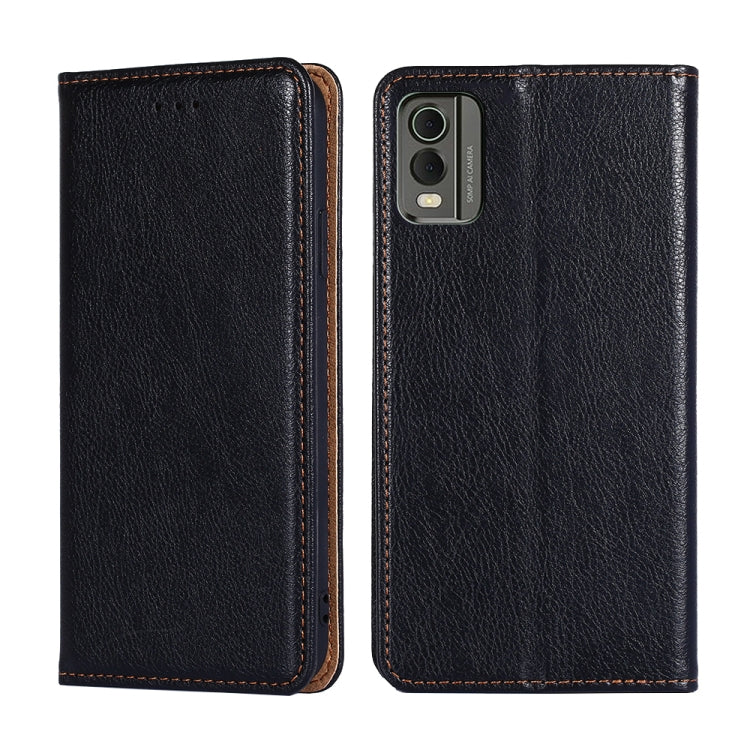 Custodia per telefono in pelle magnetica tinta unita lucida olio, For Nokia C12, For Nokia G42 5G, For Nokia C22, For Nokia C32