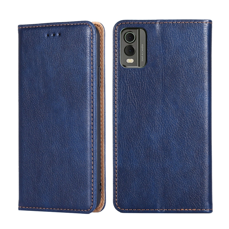 Custodia per telefono in pelle magnetica tinta unita lucida olio, For Nokia C12, For Nokia G42 5G, For Nokia C22, For Nokia C32
