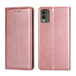 Custodia per telefono in pelle magnetica tinta unita lucida olio, For Nokia C12, For Nokia G42 5G, For Nokia C22, For Nokia C32