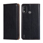 Custodia per telefono in pelle magnetica tinta unita lucida olio, For Nokia G11 Plus, For Nokia C300 4G US, For Nokia C110 4G, For Nokia C02 TA-1522