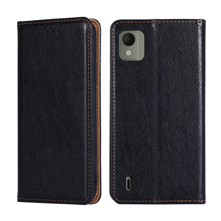Custodia per telefono in pelle magnetica tinta unita lucida olio, For Nokia G11 Plus, For Nokia C300 4G US, For Nokia C110 4G, For Nokia C02 TA-1522