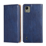 Custodia per telefono in pelle magnetica tinta unita lucida olio, For Nokia G11 Plus, For Nokia C300 4G US, For Nokia C110 4G, For Nokia C02 TA-1522