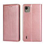 Custodia per telefono in pelle magnetica tinta unita lucida olio, For Nokia G11 Plus, For Nokia C300 4G US, For Nokia C110 4G, For Nokia C02 TA-1522