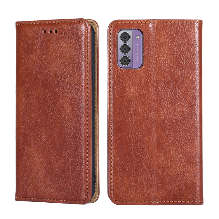 Custodia per telefono in pelle magnetica tinta unita lucida olio, For Nokia C12, For Nokia G42 5G, For Nokia C22, For Nokia C32