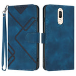 Custodia per cellulare in pelle con motivo a linea, For Huawei P20 Pro, For Huawei P20 lite, For Huawei P smart 2018/Enjoy 7S, For Huawei Mate 10 Lite/Maimang 6