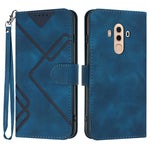Custodia per cellulare in pelle con motivo a linea, For Huawei Mate 10 Pro, For Huawei P10 Lite