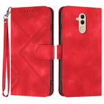 Custodia per cellulare in pelle con motivo a linea, For Huawei P30 Pro, For Huawei P smart 2019/nova lite 3, For Huawei Mate 20 Pro, For Huawei Mate 20 lite/Maimang 7