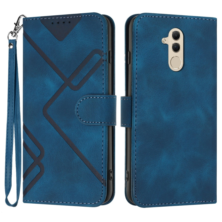 Custodia per cellulare in pelle con motivo a linea, For Huawei P30 Pro, For Huawei P smart 2019/nova lite 3, For Huawei Mate 20 Pro, For Huawei Mate 20 lite/Maimang 7