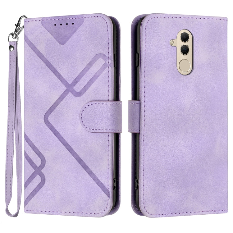 Custodia per cellulare in pelle con motivo a linea, For Huawei P30 Pro, For Huawei P smart 2019/nova lite 3, For Huawei Mate 20 Pro, For Huawei Mate 20 lite/Maimang 7