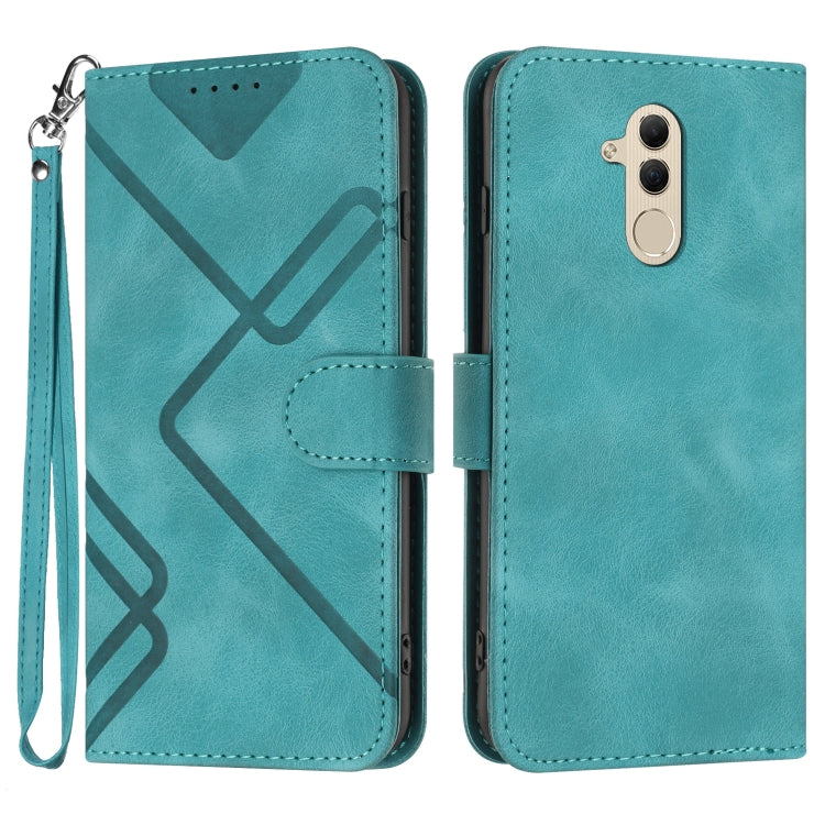 Custodia per cellulare in pelle con motivo a linea, For Huawei P30 Pro, For Huawei P smart 2019/nova lite 3, For Huawei Mate 20 Pro, For Huawei Mate 20 lite/Maimang 7