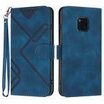 Custodia per cellulare in pelle con motivo a linea, For Huawei P30 Pro, For Huawei P smart 2019/nova lite 3, For Huawei Mate 20 Pro, For Huawei Mate 20 lite/Maimang 7