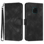 Custodia per cellulare in pelle con motivo a linea, For Huawei P30 Pro, For Huawei P smart 2019/nova lite 3, For Huawei Mate 20 Pro, For Huawei Mate 20 lite/Maimang 7