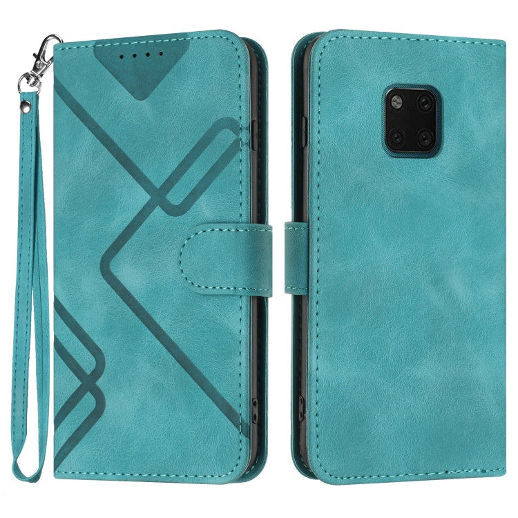 Custodia per cellulare in pelle con motivo a linea, For Huawei P30 Pro, For Huawei P smart 2019/nova lite 3, For Huawei Mate 20 Pro, For Huawei Mate 20 lite/Maimang 7