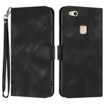 Custodia per cellulare in pelle con motivo a linea, For Huawei Mate 10 Pro, For Huawei P10 Lite