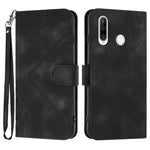 Custodia per cellulare in pelle con motivo a linea, For Huawei nova 8 SE, For Huawei Y5 2019, For Huawei Y6 2019, For Huawei P30 lite/nova 4e