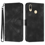 Custodia per cellulare in pelle con motivo a linea, For Huawei nova 8 SE, For Huawei Y5 2019, For Huawei Y6 2019, For Huawei P30 lite/nova 4e