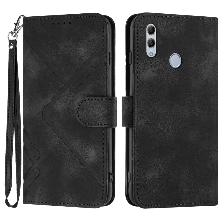 Custodia per cellulare in pelle con motivo a linea, For Huawei P30 Pro, For Huawei P smart 2019/nova lite 3, For Huawei Mate 20 Pro, For Huawei Mate 20 lite/Maimang 7