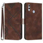 Custodia per cellulare in pelle con motivo a linea, For Huawei P30 Pro, For Huawei P smart 2019/nova lite 3, For Huawei Mate 20 Pro, For Huawei Mate 20 lite/Maimang 7