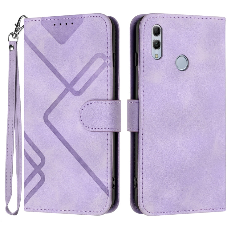Custodia per cellulare in pelle con motivo a linea, For Huawei P30 Pro, For Huawei P smart 2019/nova lite 3, For Huawei Mate 20 Pro, For Huawei Mate 20 lite/Maimang 7