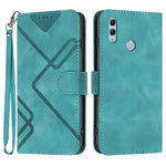 Custodia per cellulare in pelle con motivo a linea, For Huawei P30 Pro, For Huawei P smart 2019/nova lite 3, For Huawei Mate 20 Pro, For Huawei Mate 20 lite/Maimang 7